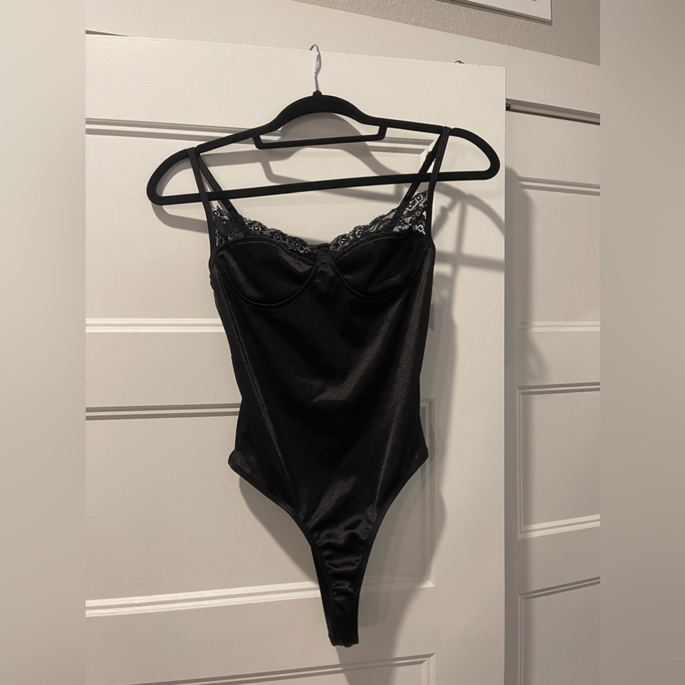 Princess Polly Black Lace Bodysuit